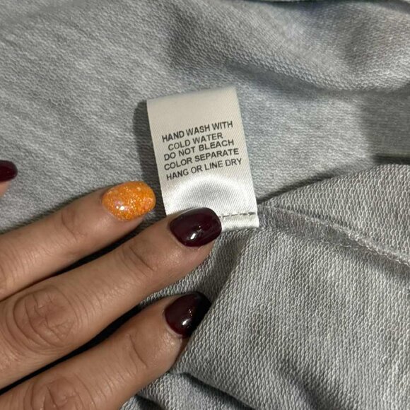 Cozy Boho Eyelet Bell Sleeve Top Gray Long Sleeve Blouse Size 2X Plus Feminine - Picture 5 of 6